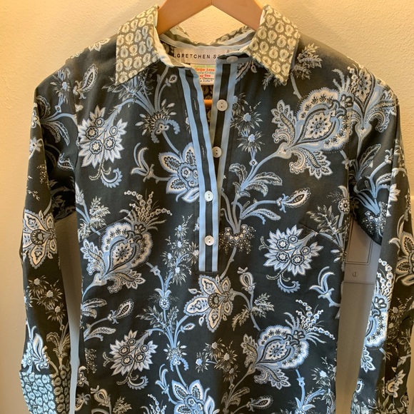 Gretchen Scott Designs button down top - Picture 2 of 6